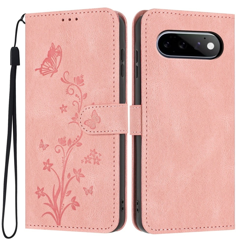 Flowery knížkové pouzdro na Google Pixel 11 Pro/11 - růžové