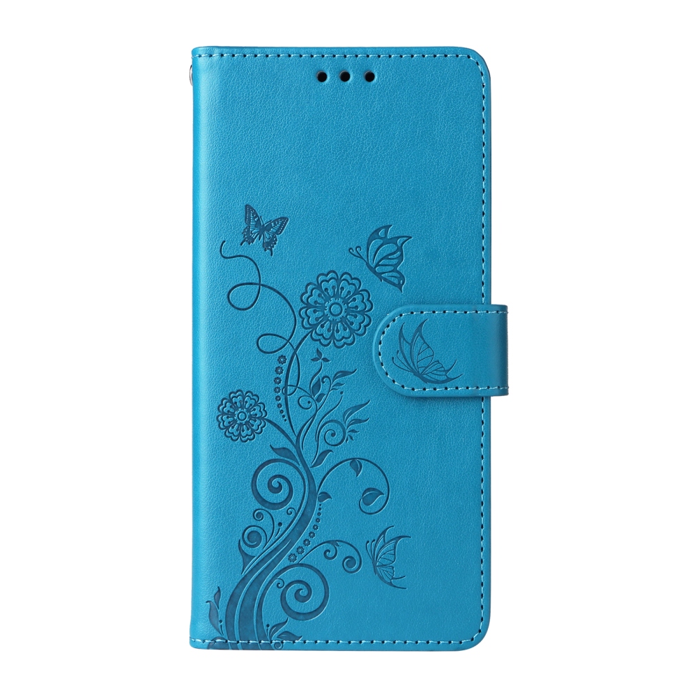 Flowery knížkové pouzdro na mobil Xiaomi 17T - modré