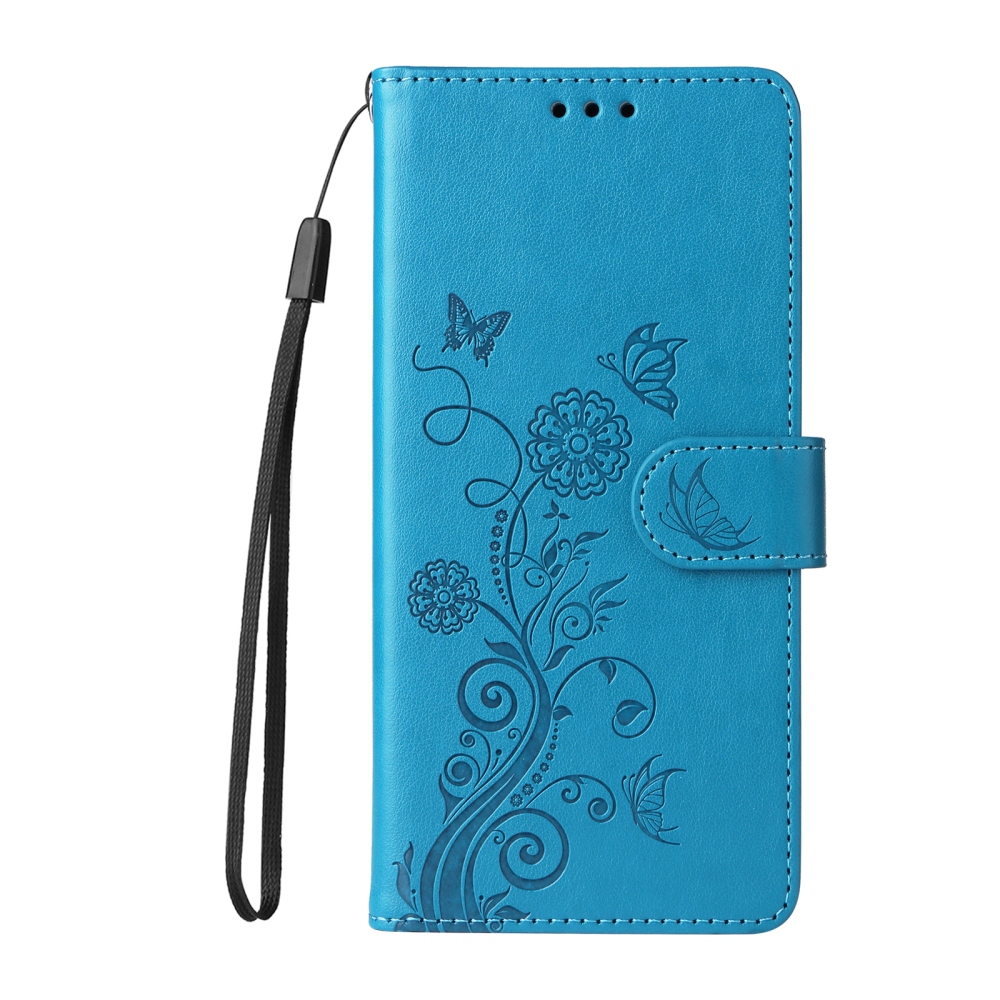 Flowery knížkové pouzdro na mobil Xiaomi 17T - modré