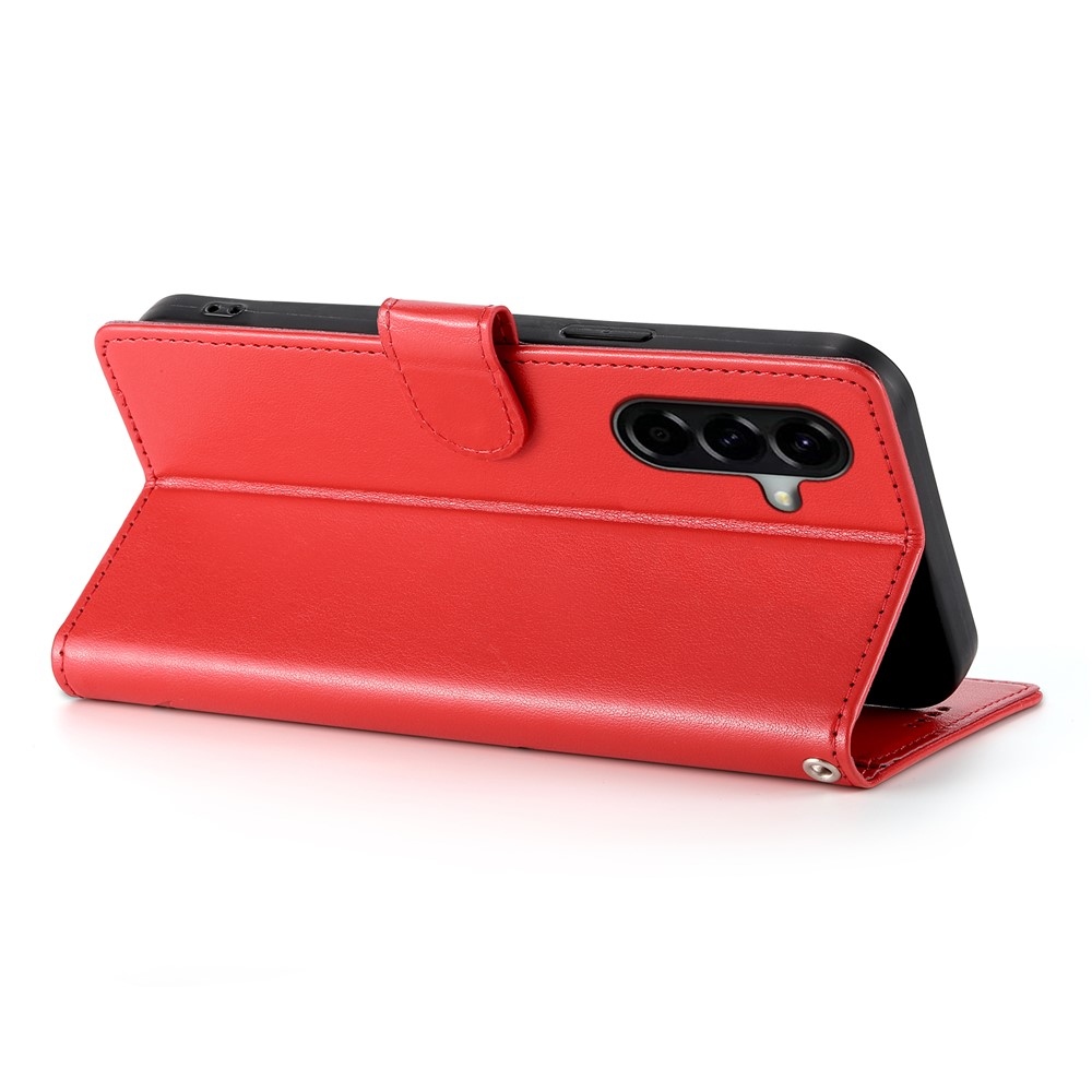 Flowery knížkové pouzdro na Samsung Galaxy A37 5G - červené