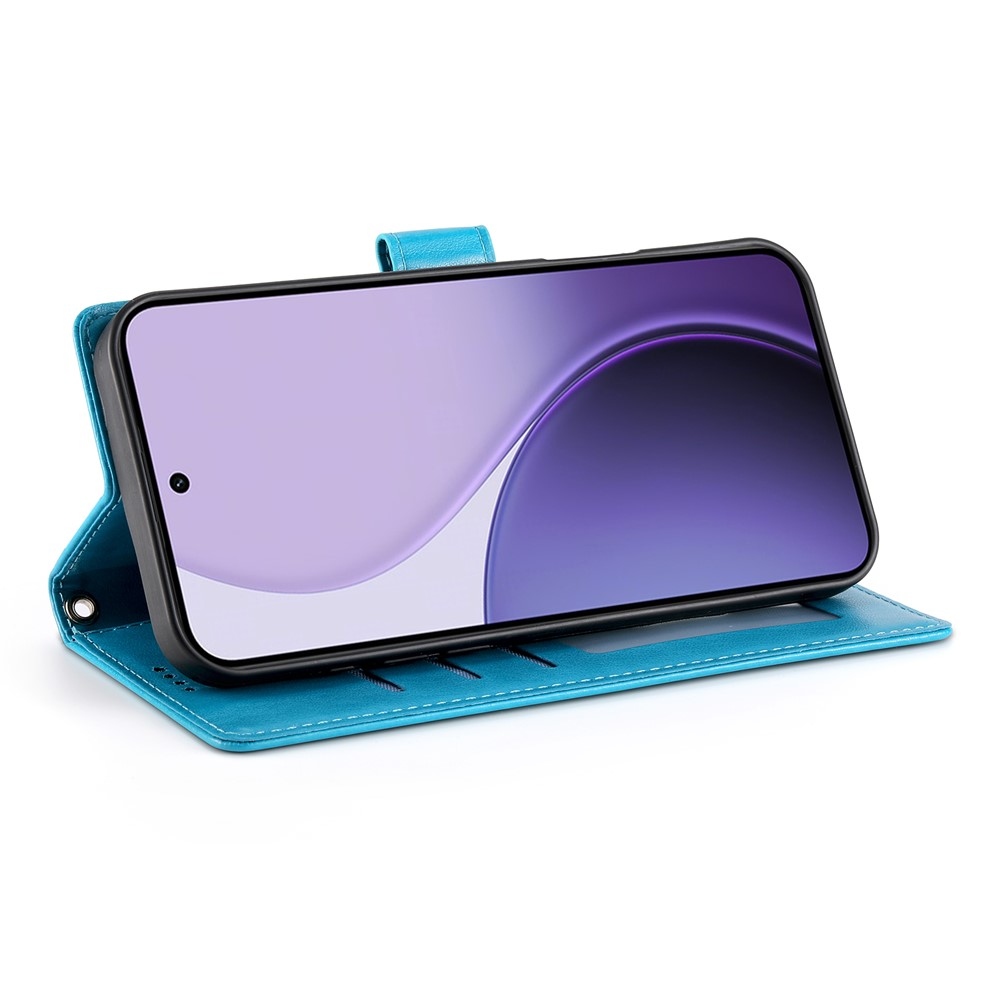 Flowery knížkové pouzdro na Samsung Galaxy A37 5G - modré