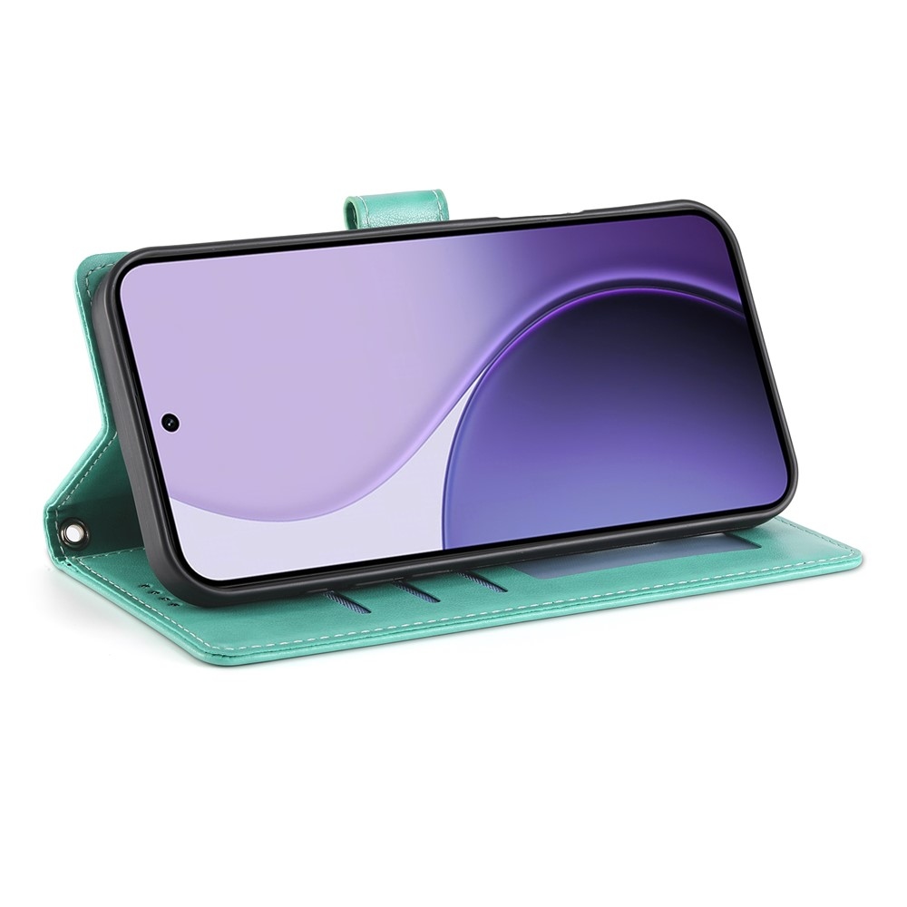 Flowery knížkové pouzdro na Samsung Galaxy A37 5G - modrozelené