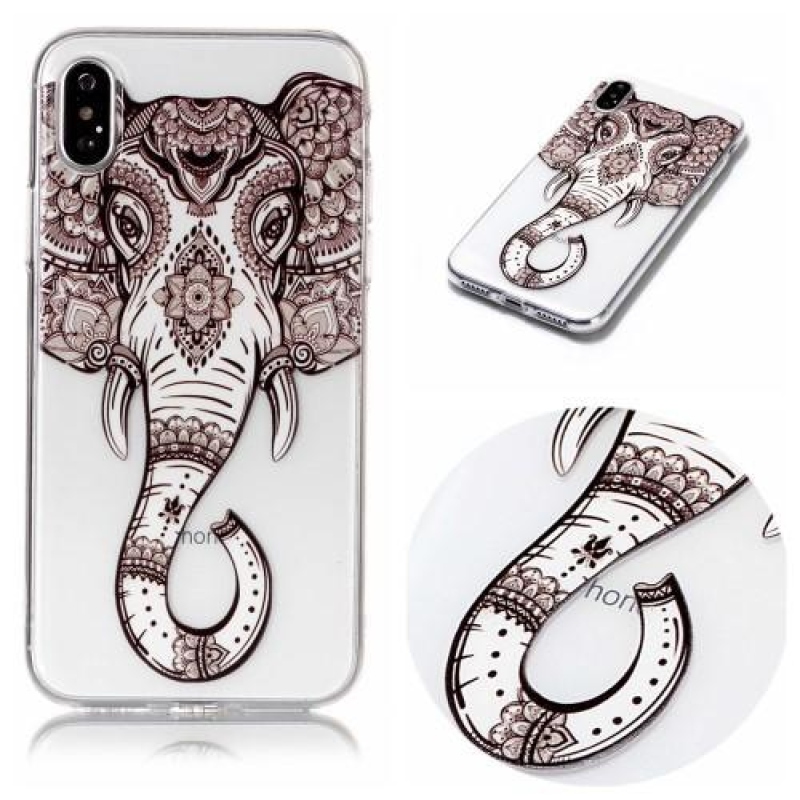 Flowi gelový obal na iPhone X - slon