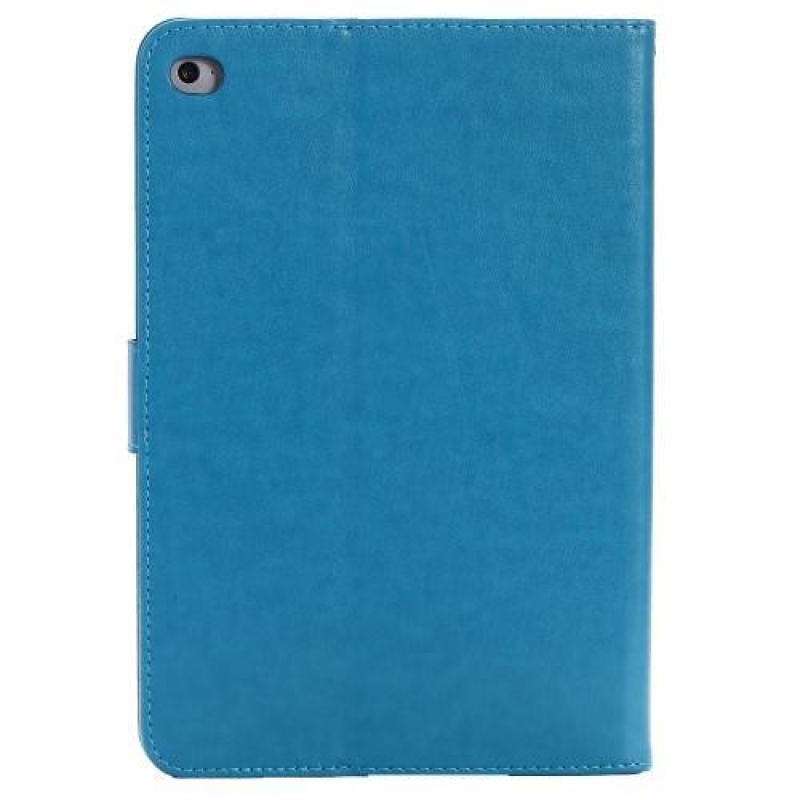 Fly PU kožené pouzdro se zdobením na  iPad mini 4 - modré
