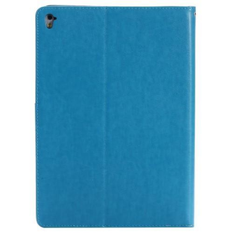 Fly PU kožené pouzdro se zdobením na  iPad Pro 9.7 - modré