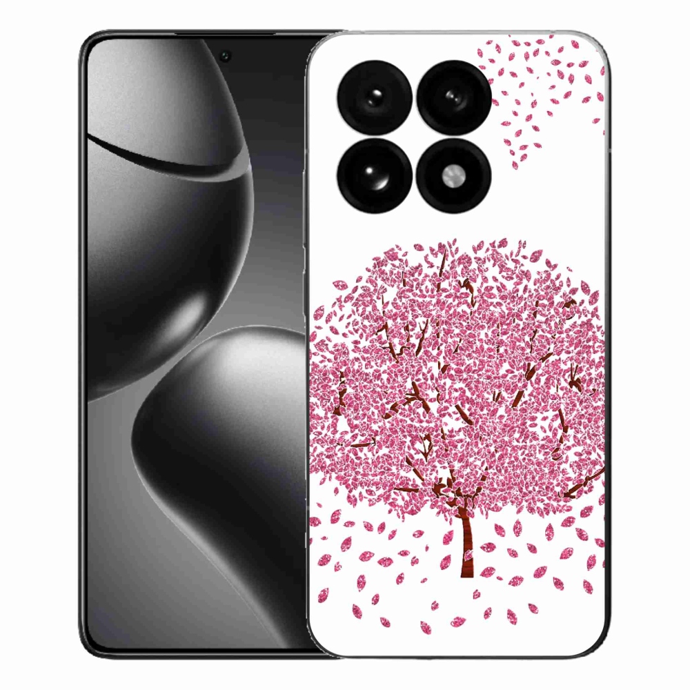 Gelový kryt mmCase na Xiaomi 15T - kreslený strom s listy