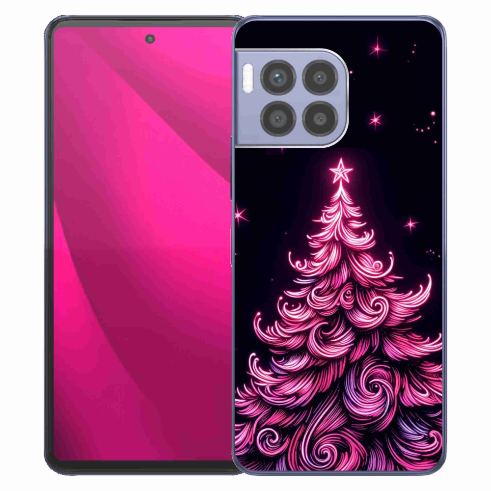 Gelový kryt mmCase na T-Mobile T Phone 2 Pro - neonový vánoční stromek 2