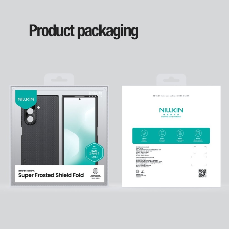 Nillkin Super Frosted FOLD Magnetic Zadní Kryt pro Samsung Galaxy Z Fold 7 Black