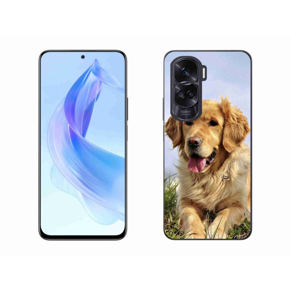 Gelový obal mmCase na Honor 90 Lite - zlatý retrívr