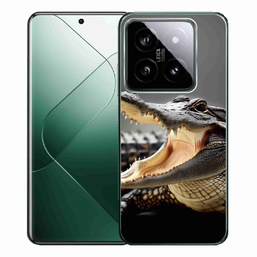 Gelový kryt mmCase na Xiaomi 14 Pro - krokodýl