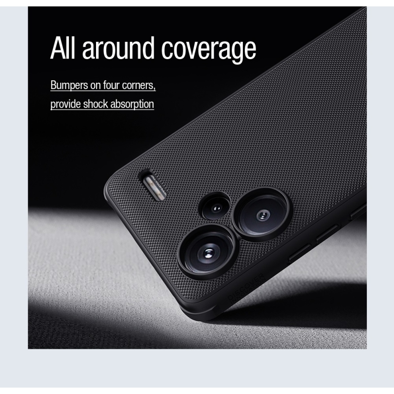 Nillkin Super Frosted PRO Magnetic Zadní Kryt pro Xiaomi Redmi Note 13 Pro+ 5G Black