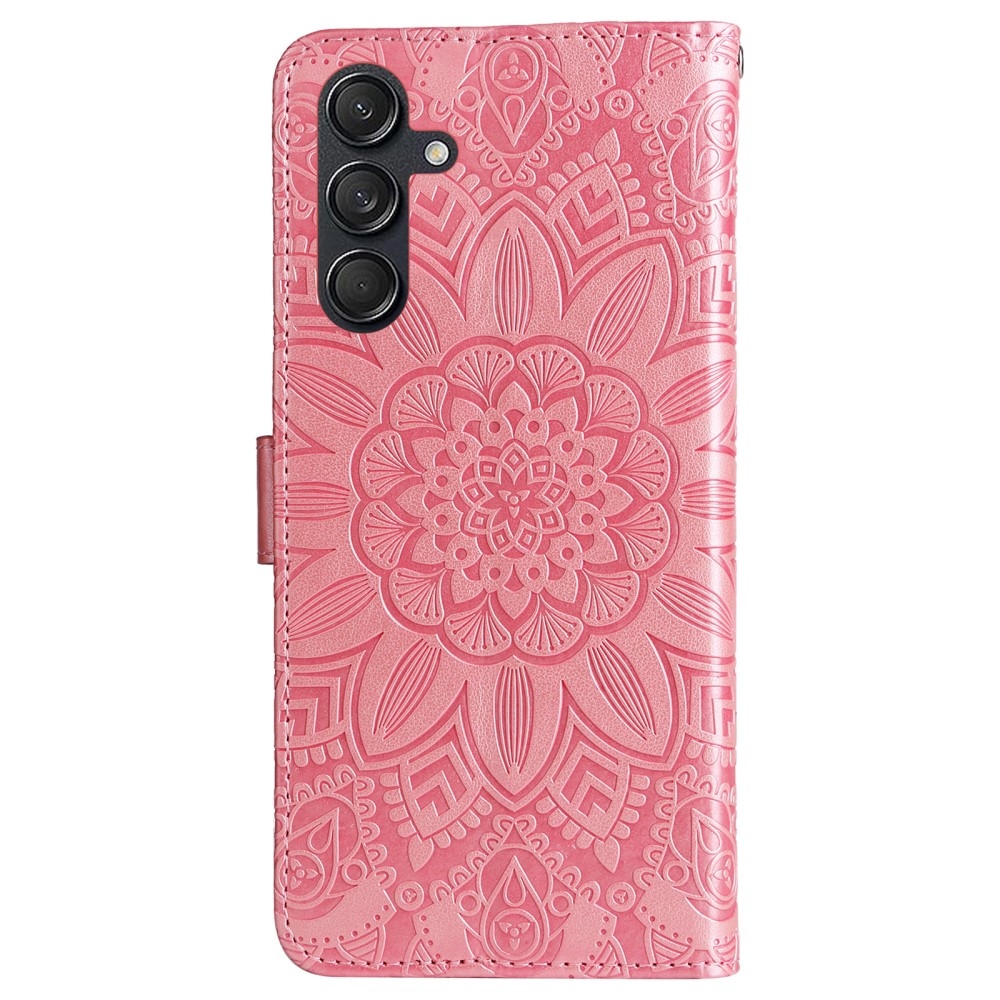 Sunflower knížkové pouzdro na Samsung Galaxy M55 5G - růžové
