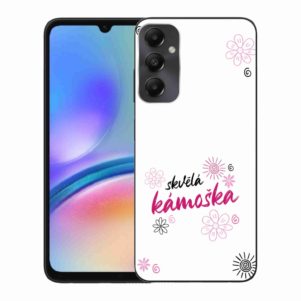 Gelový kryt mmCase na Samsung Galaxy A05s - skvělá kámoška bílé pozadí