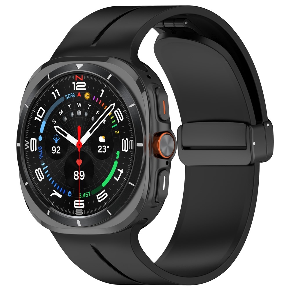 Foldin silikonový řemínek na Samsung Galaxy Watch Ultra (2025) 47mm - černý