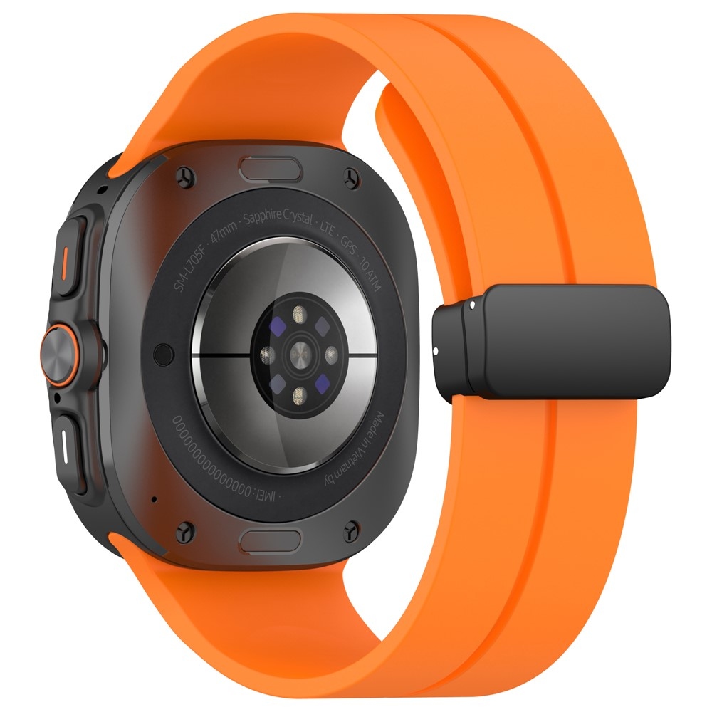 Foldin silikonový řemínek na Samsung Galaxy Watch Ultra (2025) 47mm - oranžový