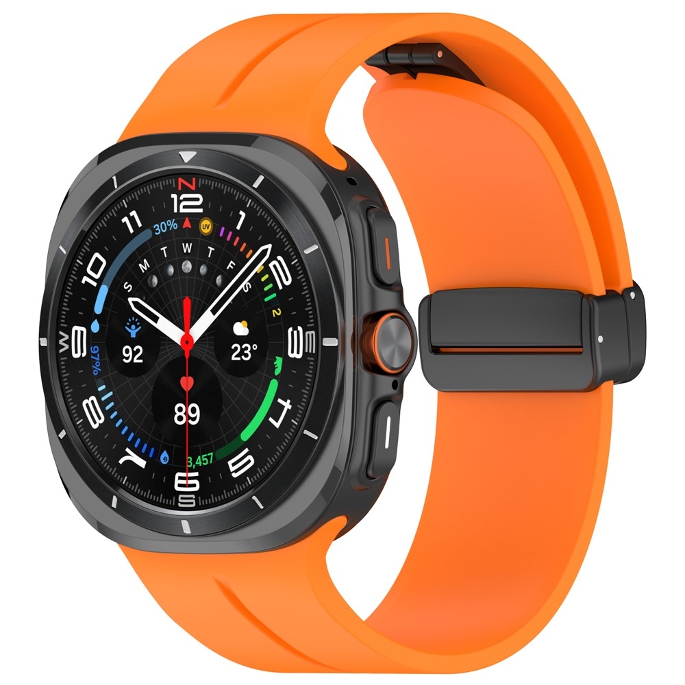 Foldin silikonový řemínek na Samsung Galaxy Watch Ultra (2025) 47mm - oranžový