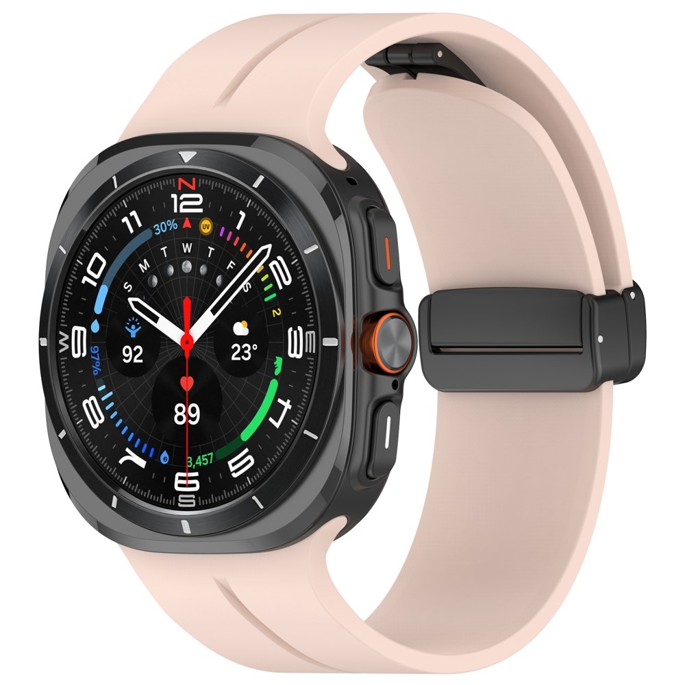 Foldin silikonový řemínek na Samsung Galaxy Watch Ultra (2025) 47mm - růžový