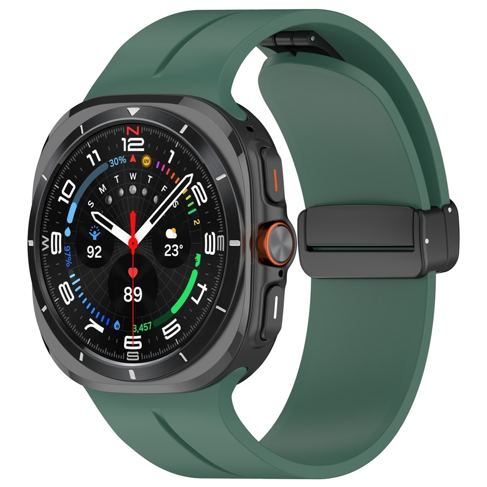 Foldin silikonový řemínek na Samsung Galaxy Watch Ultra (2025) 47mm - zelený
