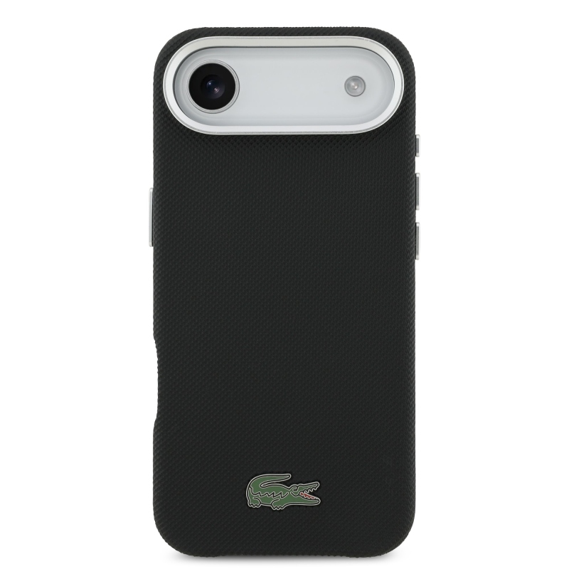 Lacoste Iconic Petit Pique Metal Logo MagSafe Zadní Kryt pro iPhone Air Black