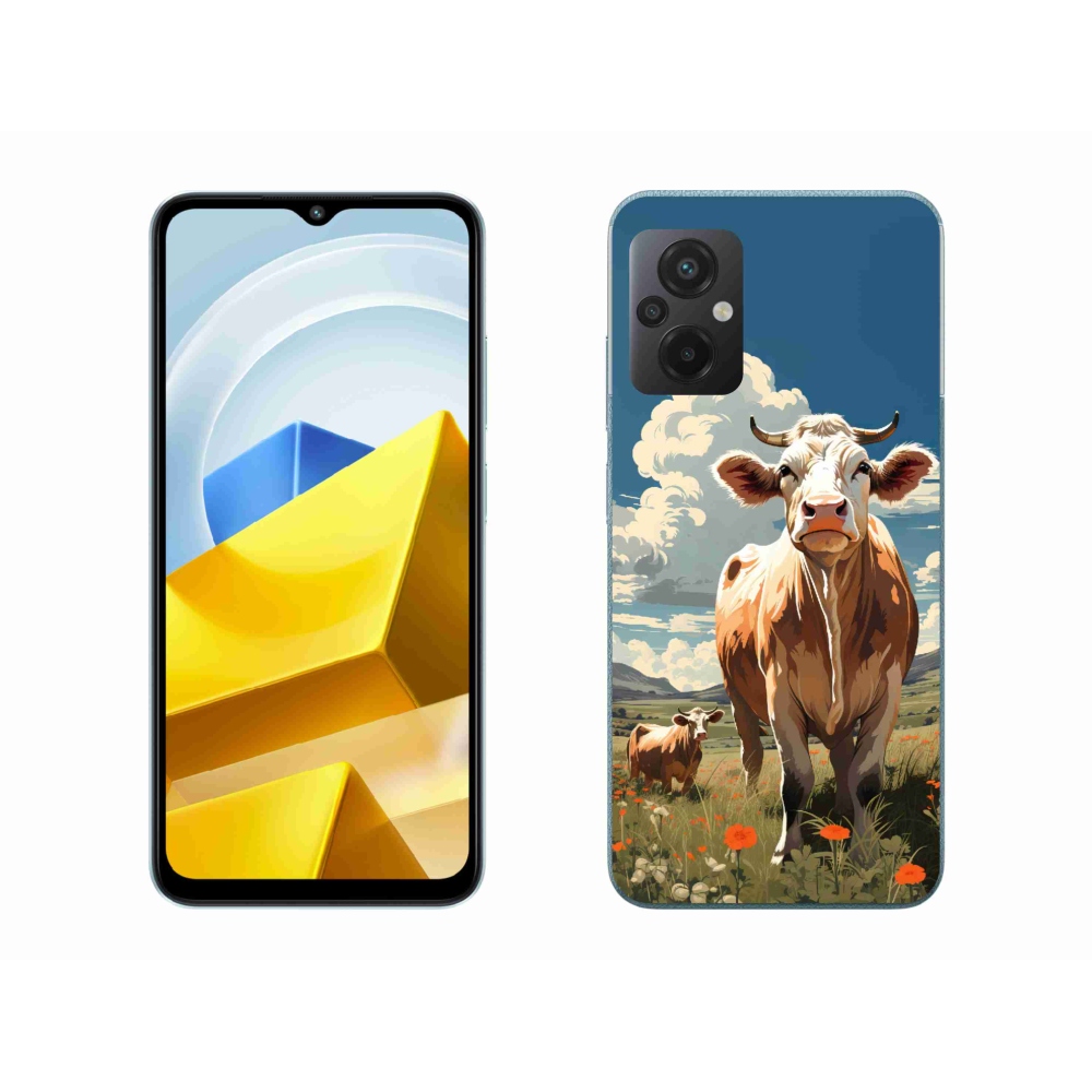 Gelový kryt mmCase na Xiaomi Poco M5 4G - krávy na louce