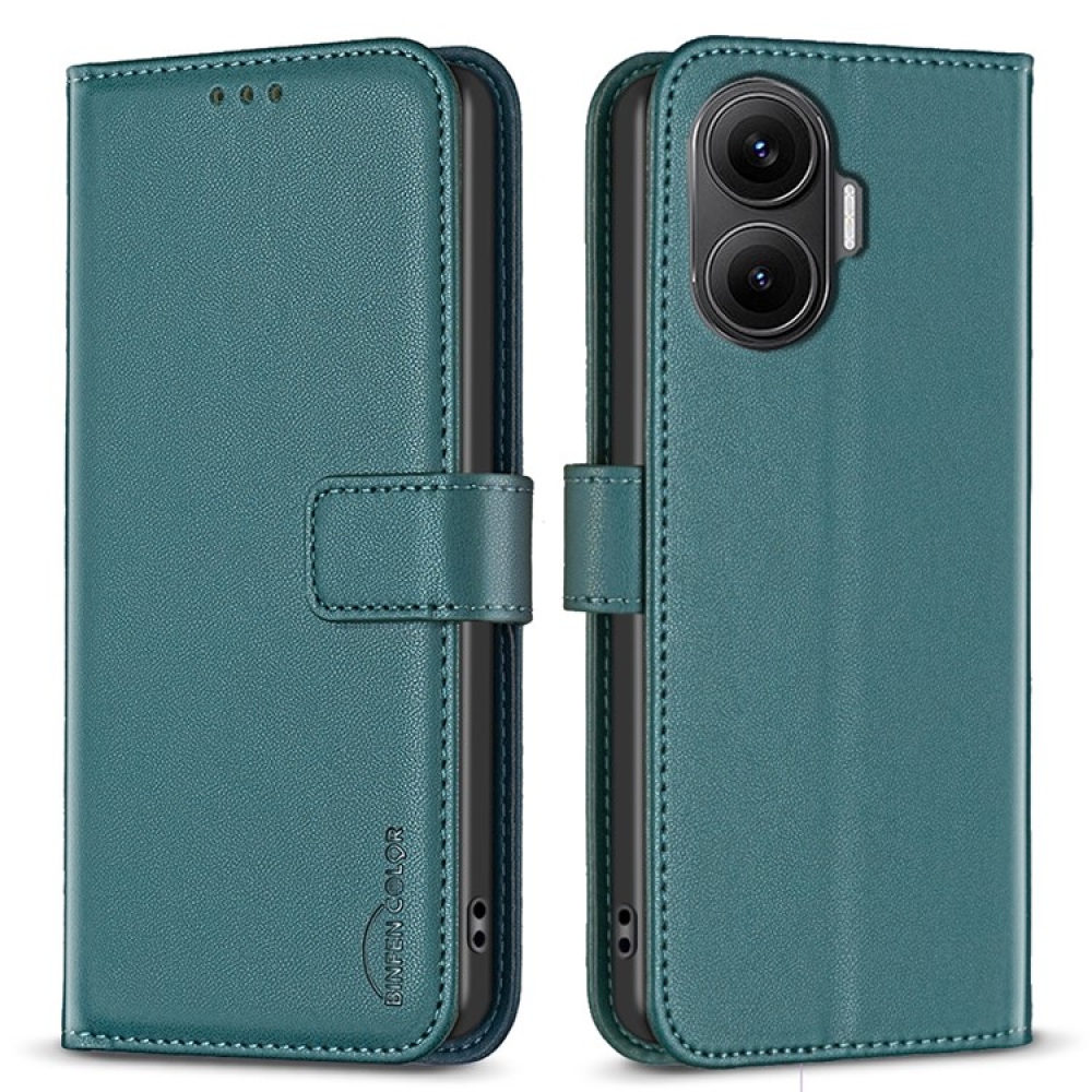 BNF knížkové pouzdro na Xiaomi Poco F7 5G - zelené