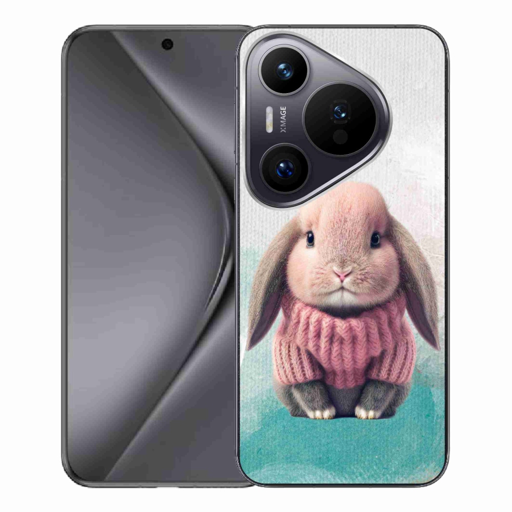 Gelový kryt mmCase na Huawei Pura 70 Pro - králíček ve svetru