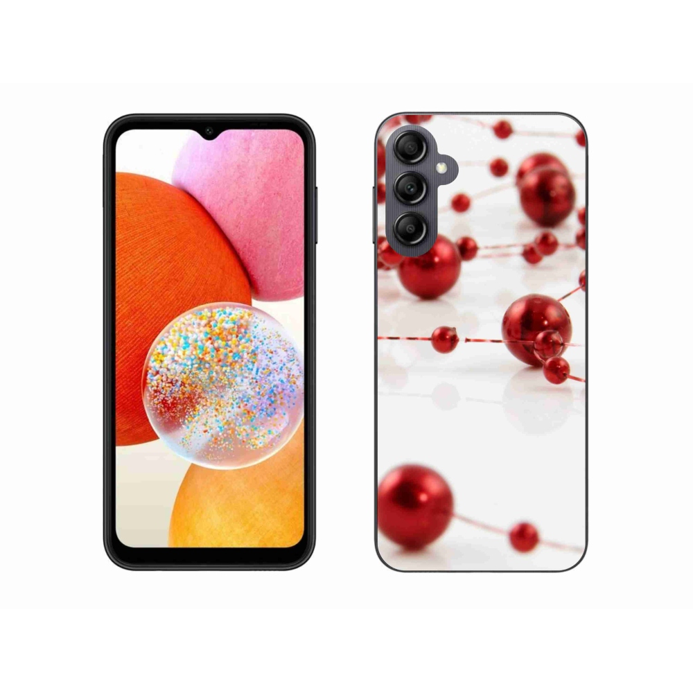 Gelový kryt mmCase na Samsung Galaxy A14 4G/5G - vánoční řetěz