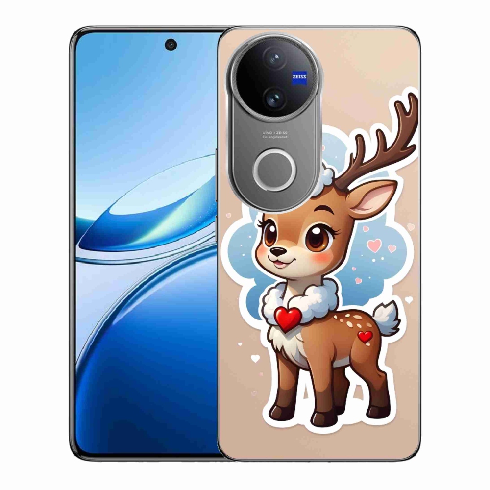 Gelový kryt mmCase na Vivo V50 5G - kreslený sob