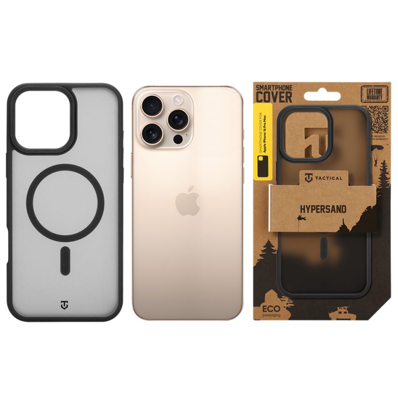 Tactical MagForce Hypersand Kryt pro Apple iPhone 16 Pro Max Asphalt