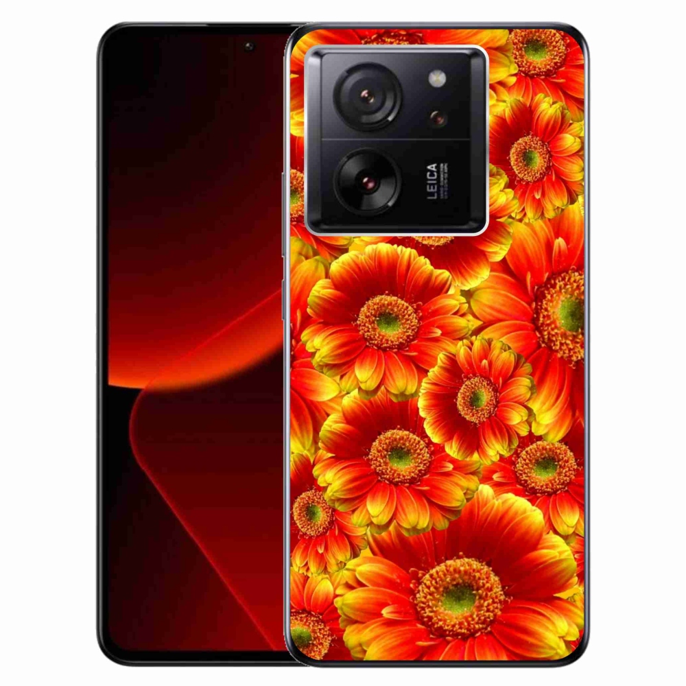 Gelový kryt mmCase na Xiaomi 13T/13T Pro - gerbera 1