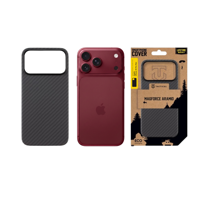 Tactical MagForce Aramid Kryt pro Apple iPhone 18 Pro Max Black