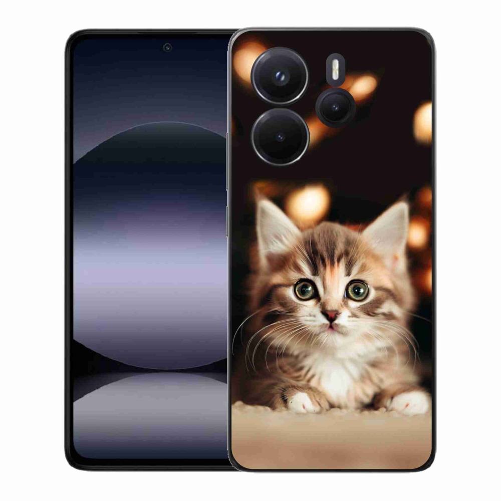 Gelový kryt mmCase na Xiaomi Redmi Note 14 - roztomilé kotě 2