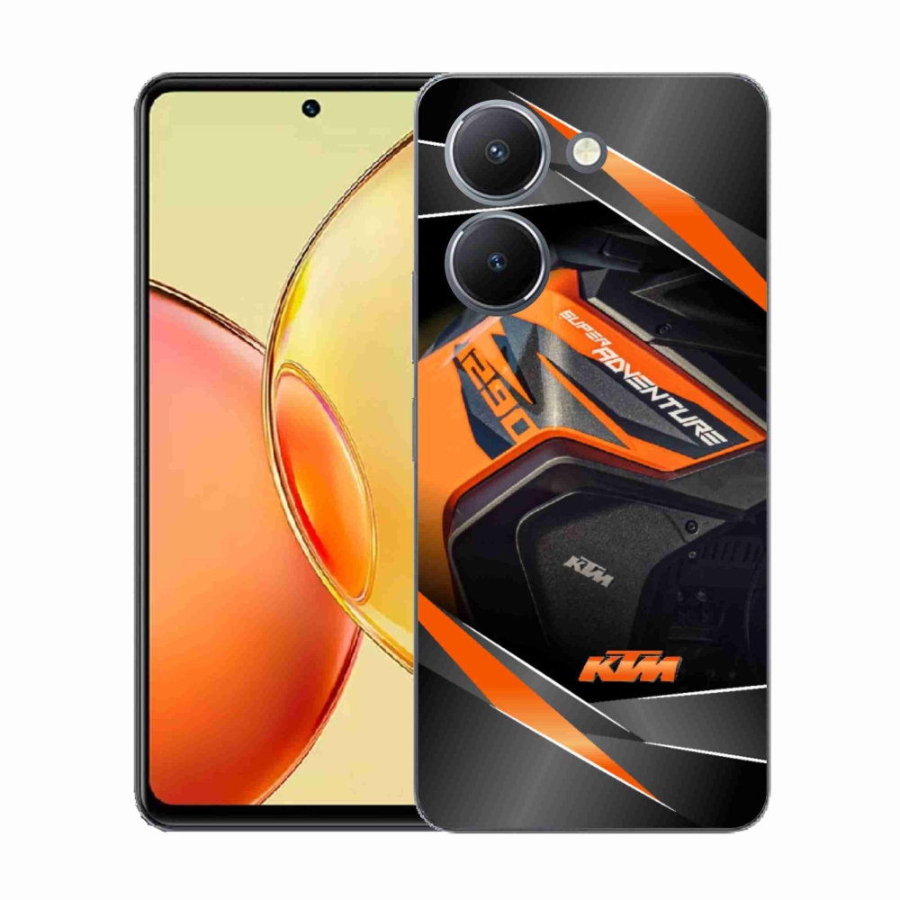 Gelový kryt mmCase na Vivo Y36 - motorka ktm