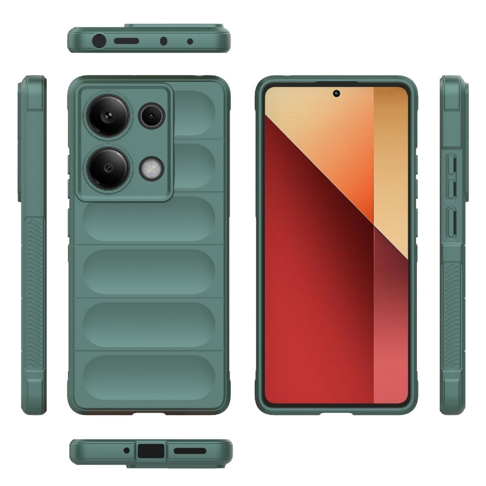 Rugg odolný gelový obal na Xiaomi Redmi Note 14S - zelený