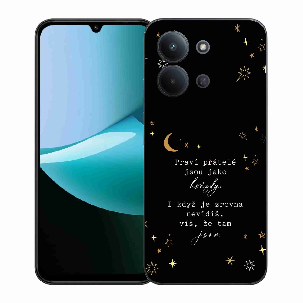 Gelový kryt mmCase na Xiaomi Redmi 15C 4G (171mm)/Poco C85 4G (171mm) - citát 6 černé pozadí
