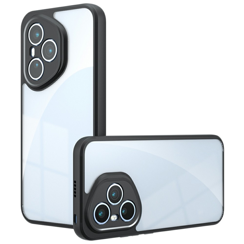 Frame gelový obal s pevnými zády na Honor 400 Pro - černý