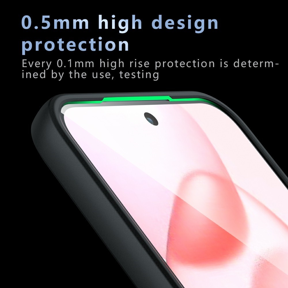 Frame gelový obal s pevnými zády na Honor 400 Pro - černý