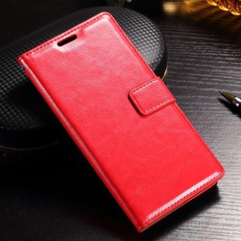 Francis PU kožené peněženkové pouzdro na Sony Xperia XZ - červené