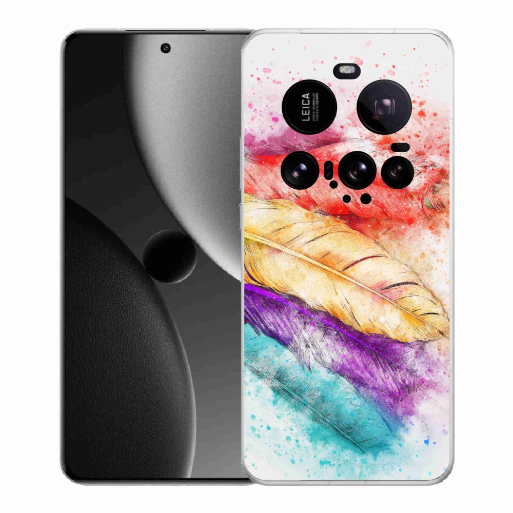 Gelový kryt mmCase na Xiaomi 15 Ultra - barevné peří
