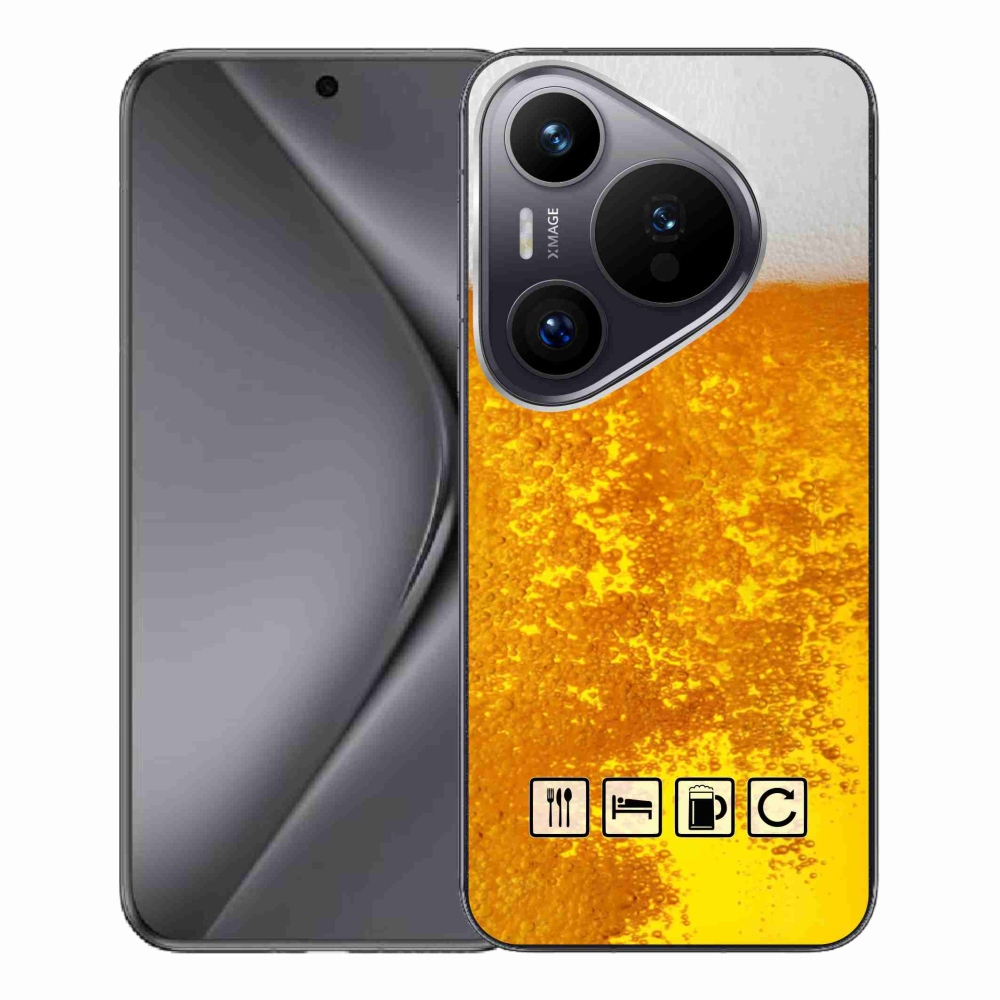 Gelový kryt mmCase na Huawei Pura 70 Pro - pivní motiv 3