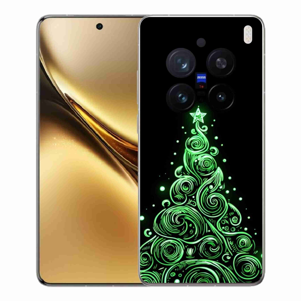 Gelový kryt mmCase na Vivo X200 Pro 5G - neonový vánoční stromek 3