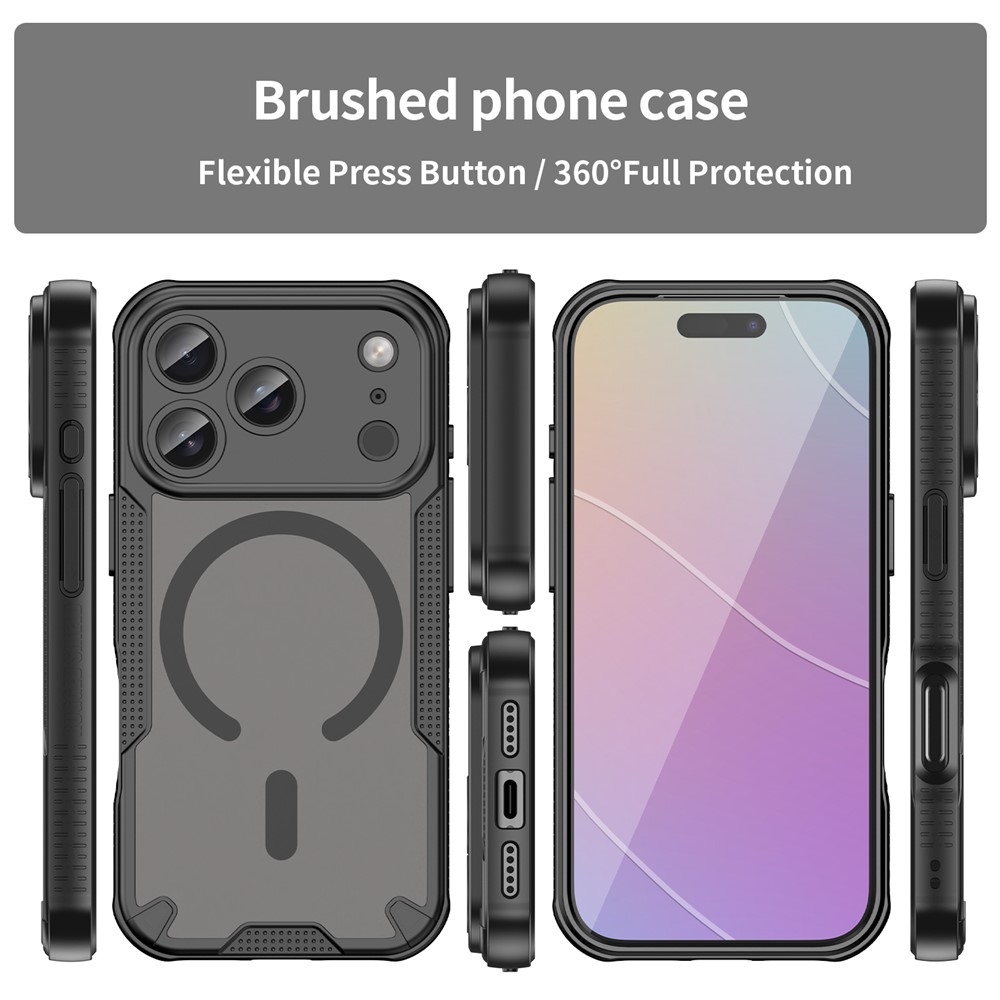 Froste odolný kryt s MagSafe na iPhone 18 Pro/17 Pro - černý