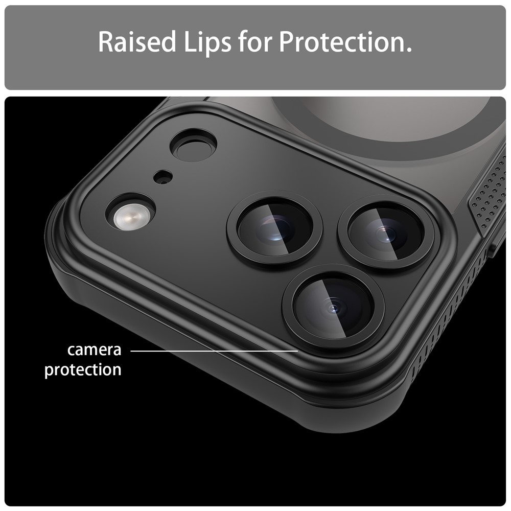 Froste odolný kryt s MagSafe na iPhone 18 Pro/17 Pro - černý