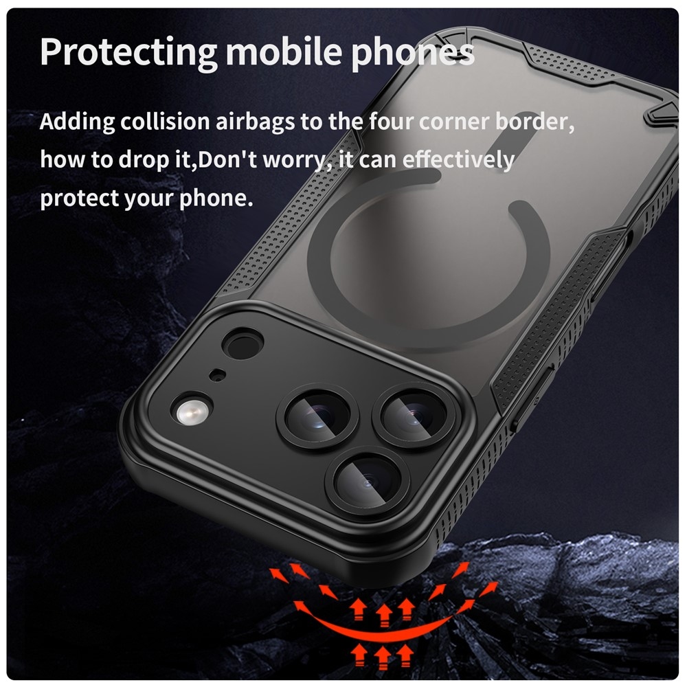 Froste odolný kryt s MagSafe na iPhone 18 Pro/17 Pro - černý