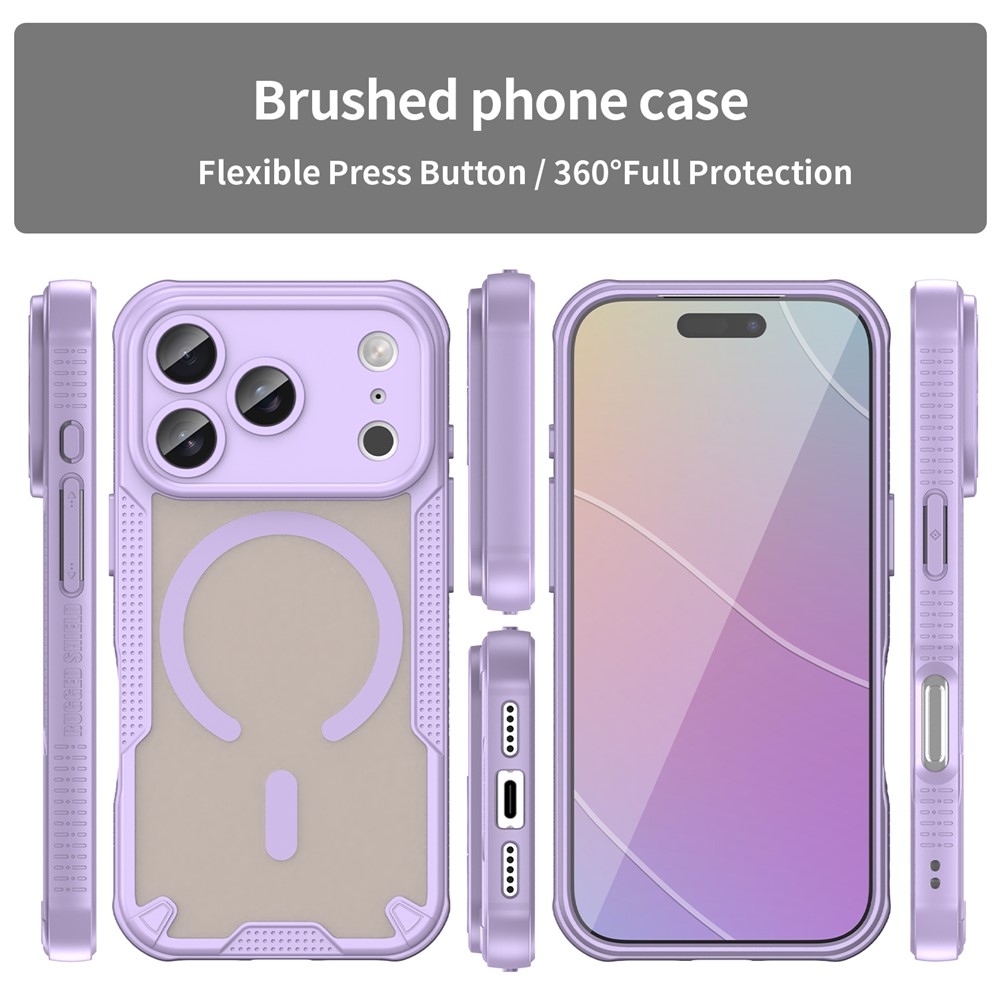 Froste odolný kryt s MagSafe na iPhone 18 Pro/17 Pro - fialový