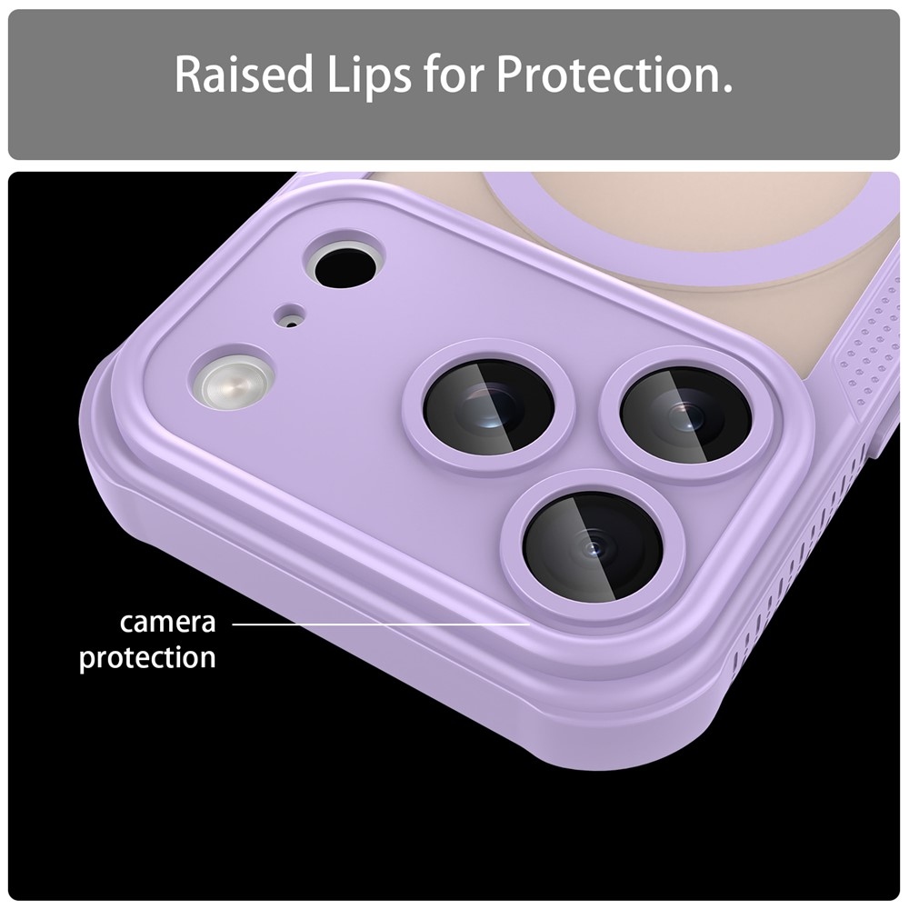 Froste odolný kryt s MagSafe na iPhone 18 Pro/17 Pro - fialový