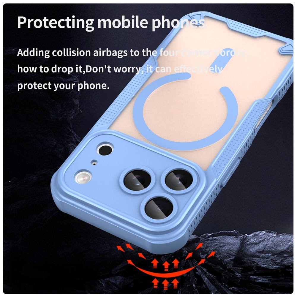 Froste odolný kryt s MagSafe na iPhone 18 Pro/17 Pro - modrý