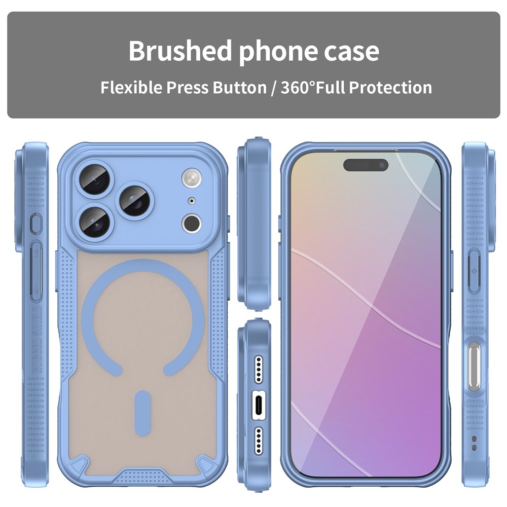 Froste odolný kryt s MagSafe na iPhone 18 Pro/17 Pro - modrý