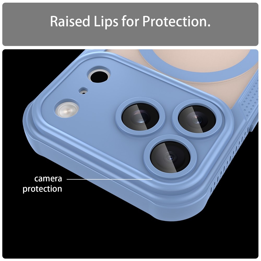 Froste odolný kryt s MagSafe na iPhone 18 Pro/17 Pro - modrý