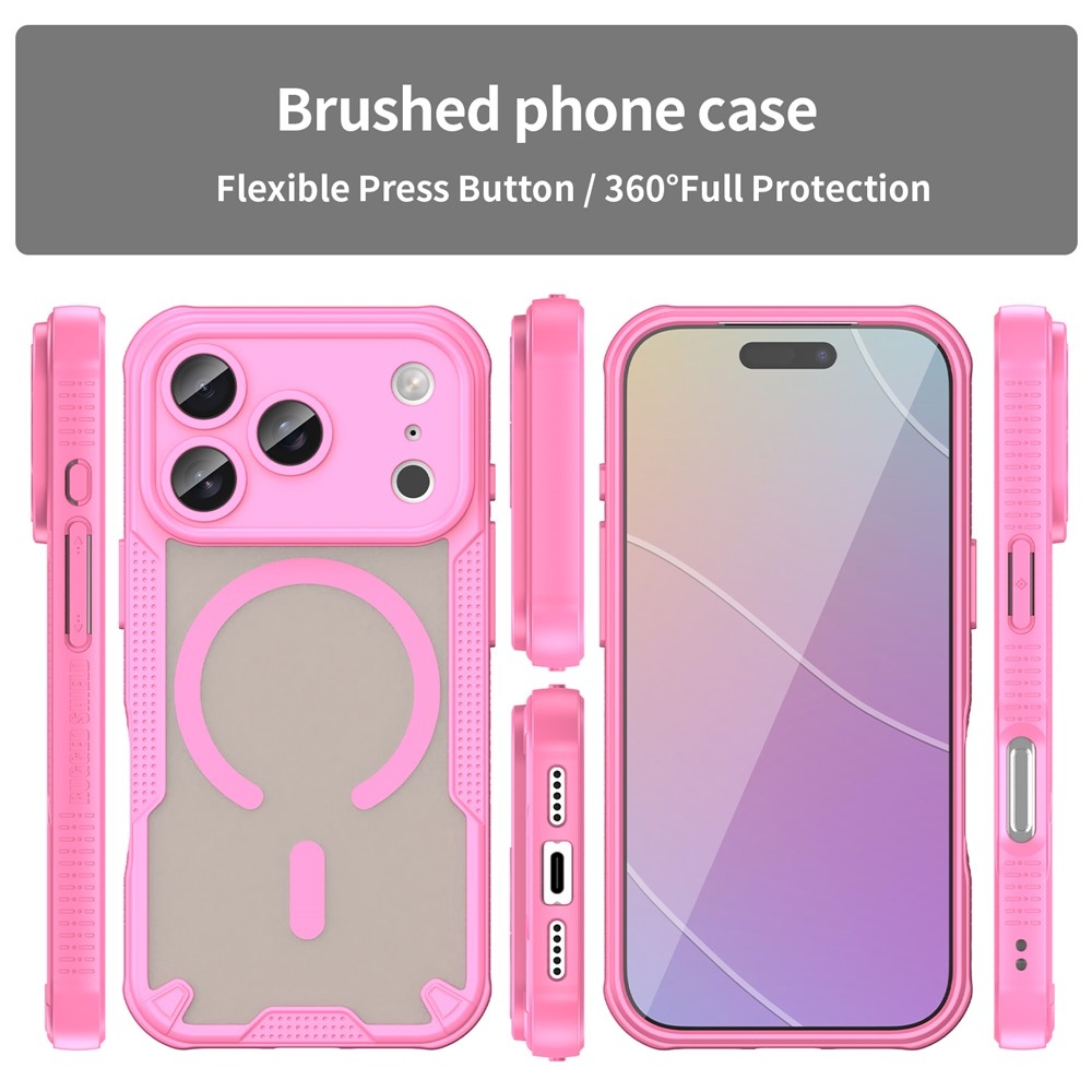 Froste odolný kryt s MagSafe na iPhone 18 Pro/17 Pro - růžový